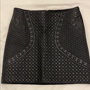 Faux leather skirt